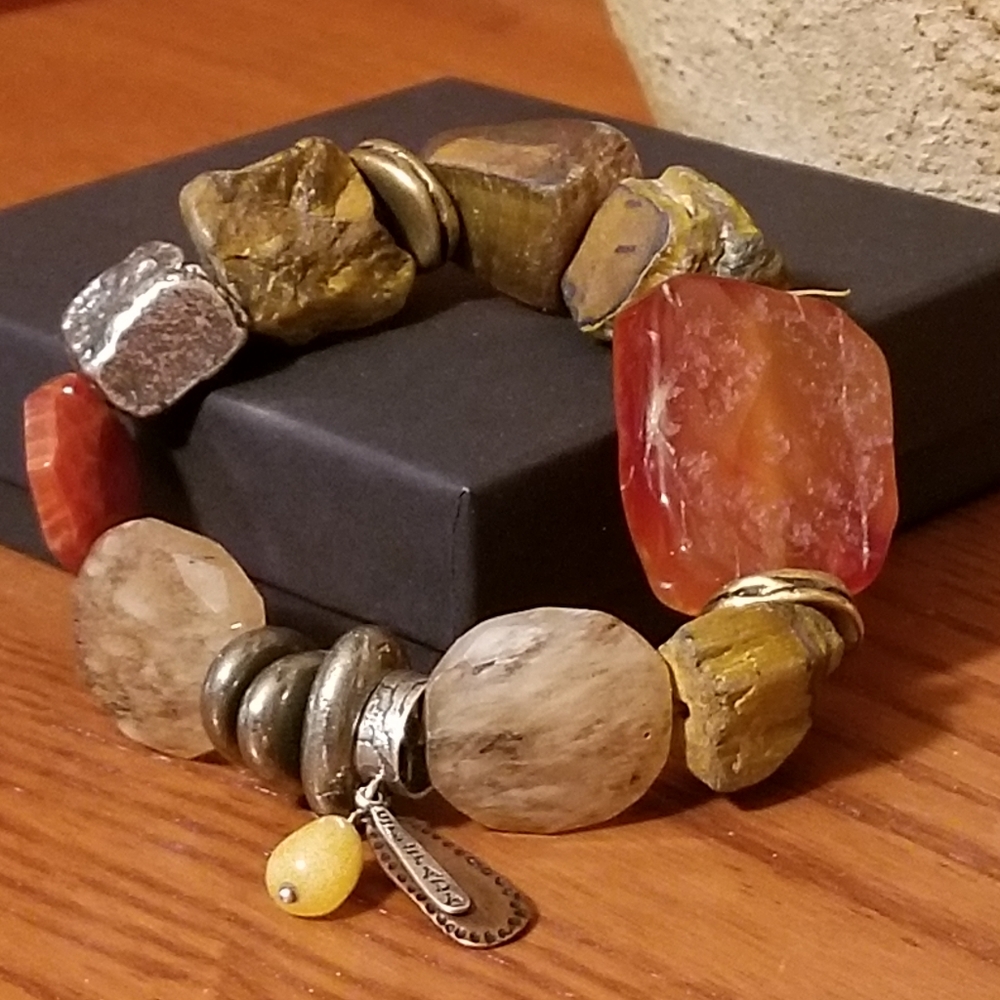Silpada Sterling Silver & Stone Bracelet
